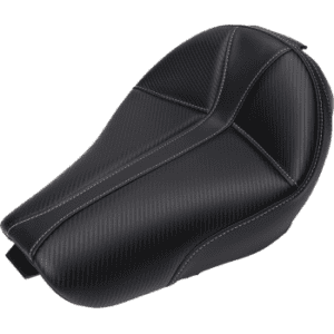 SADDLEMEN Dominator Solo Seat - w/o Backrest - Black w/ Gray Stitching - XL '04-'20 807-03-0042